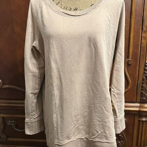 Boston Proper Taupe Long Sleeve Top